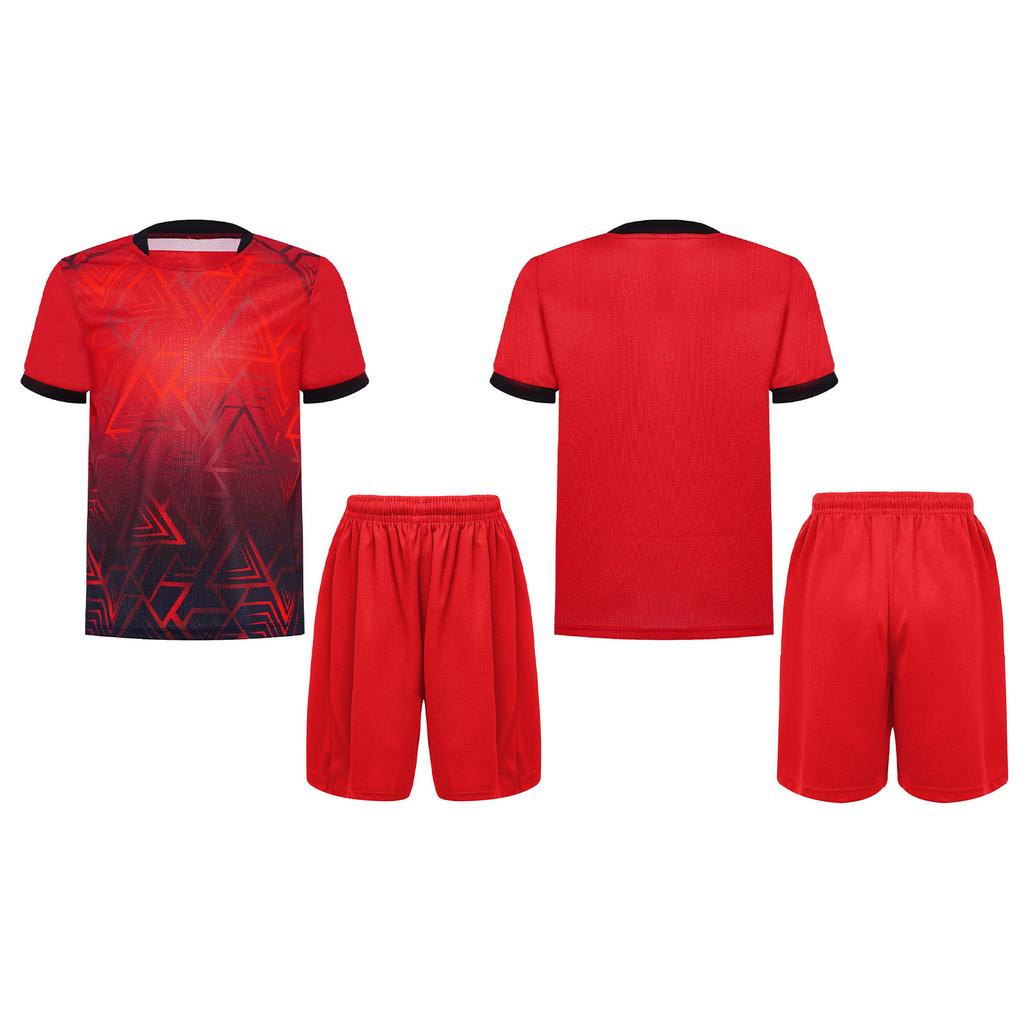 Children's Boys Sports Set 2-Piece Quick-Drying T-Shirt + Shorts Tracksuit for Jogging Football Basketball Clothing