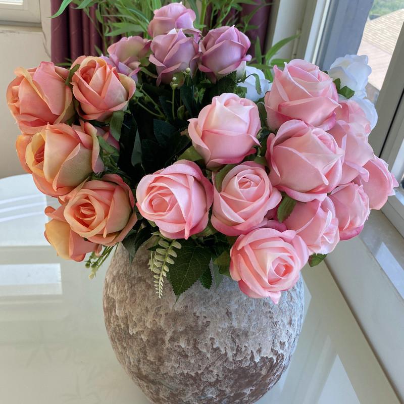 Luxury Artificial Peony Bouquet For Wedding Home Office Flowers Decorations Gift