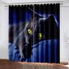 3D-Digitaldruck, personalisierbar, luxuriöser Fenstervorhang für Wohnzimmer, Kinder, Schlafzimmer, Vorhänge, Katze, Heimdekoration