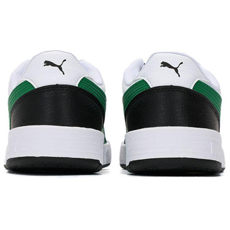 Puma Caracal Leather Low-Top Sneakers Unisex Sneakers White Green 369863-30