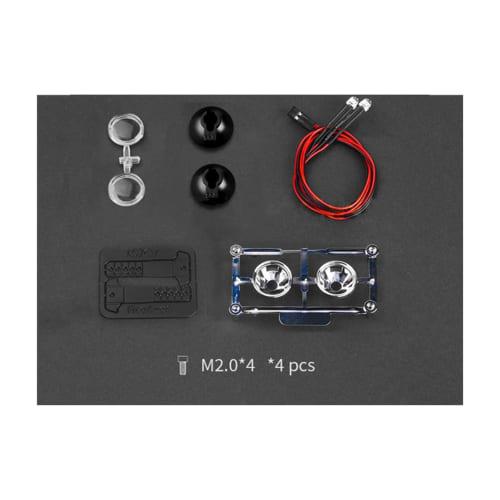 SHEAWA 1/10 RC Car Spotlight, LED Lamp, Work Light, Daytime Running Light, Universal Part for Modification, Compatible with Traxxas TRX-4, AXIAL SCX10