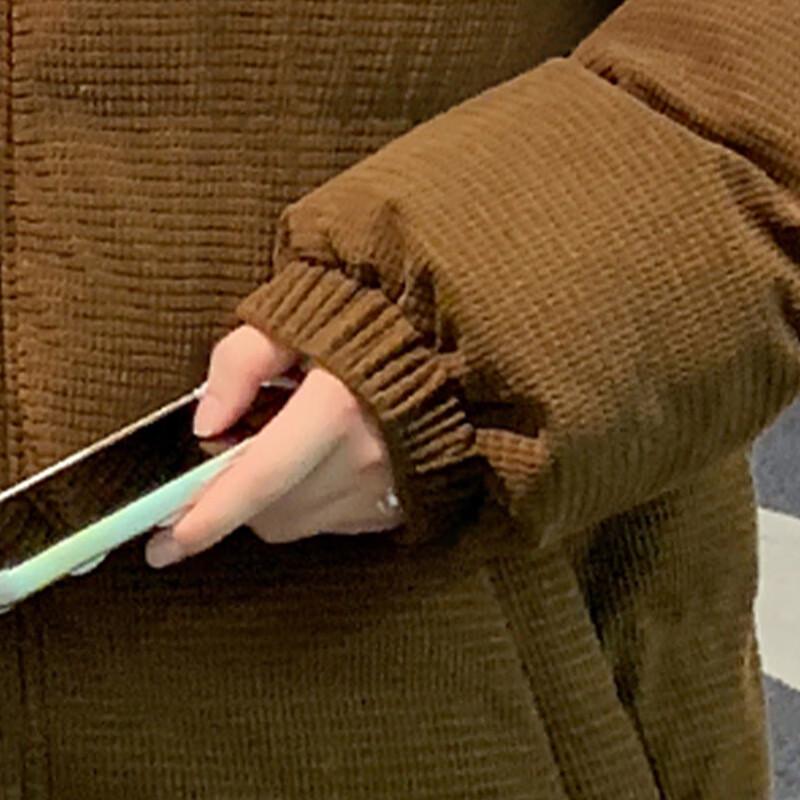 NASA MARVEL Men's Corduroy Sherpa-Lined Hooded Jacket