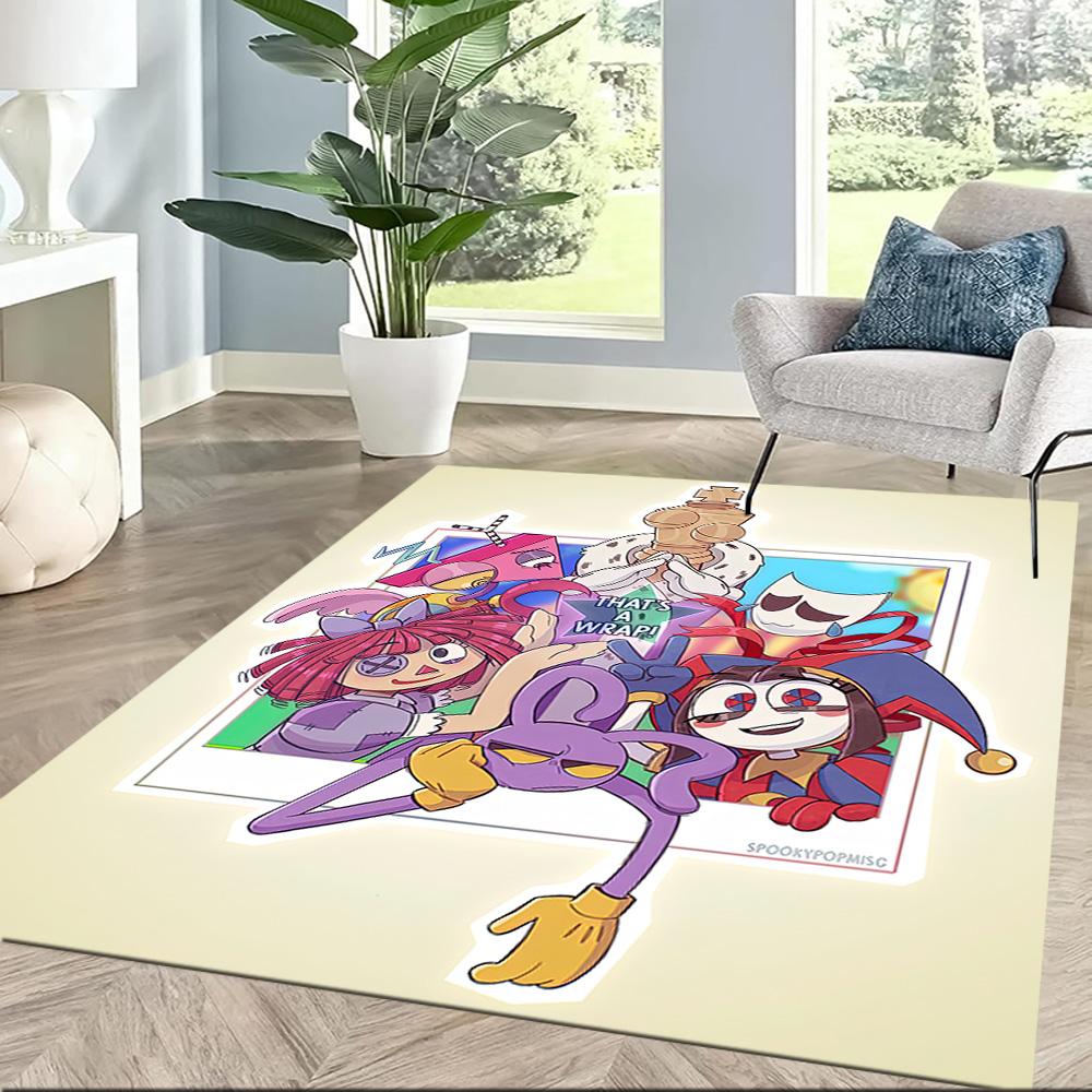 Digital Circus Carpet Design For Outdoor Dining Room Dormitory Living Rooms Antislip Carpet Anime Office Decor Best For Christmas