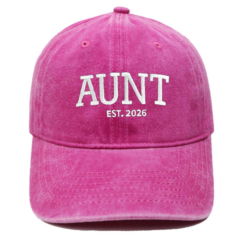 Hot Sale DAD MOM Embroidered Baseball Cap Washed Retro Male and Female Couples Casual Versatile Hat