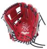 Rawlings HOH DP Colors Baseball for Softball and Size Women's Glove, Scarlet/Gray, GS5HDR34, Baseball, 11.5 (Right-Handed Throw)