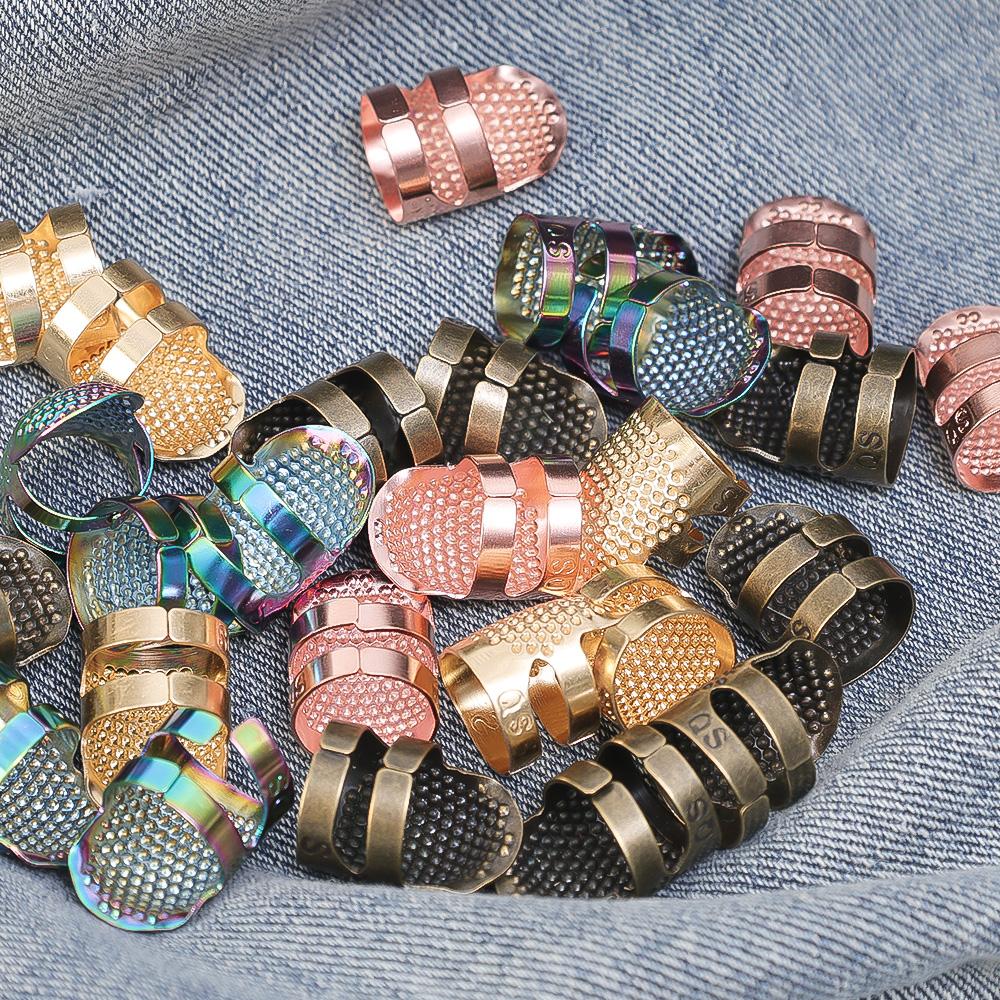 Retro Finger Protector Antique Thimble Ring Handworking Needle Anti Slip Thimble Needles Home DIY Sewing Sets Tools Accessories
