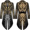 Men's Gothic Steampunk Brocade Tailcoat Jacket