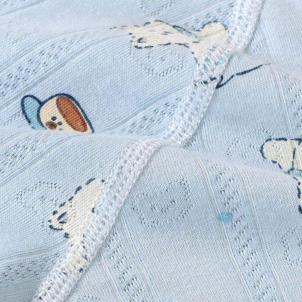 Baby Cotton Jacquard Romper: Breathable Summer Bodysuit for Boys & Girls