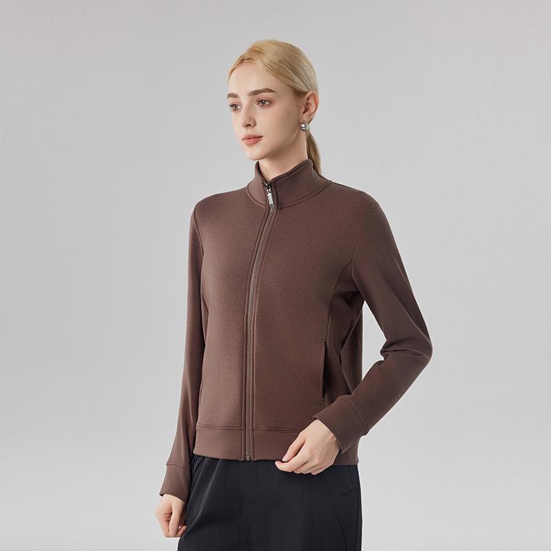 Women's Canary Jacket: Autumn/Winter Casual Cardigan, Stand-Up Collar, Windproof, Thickened, Warm Sports Top.