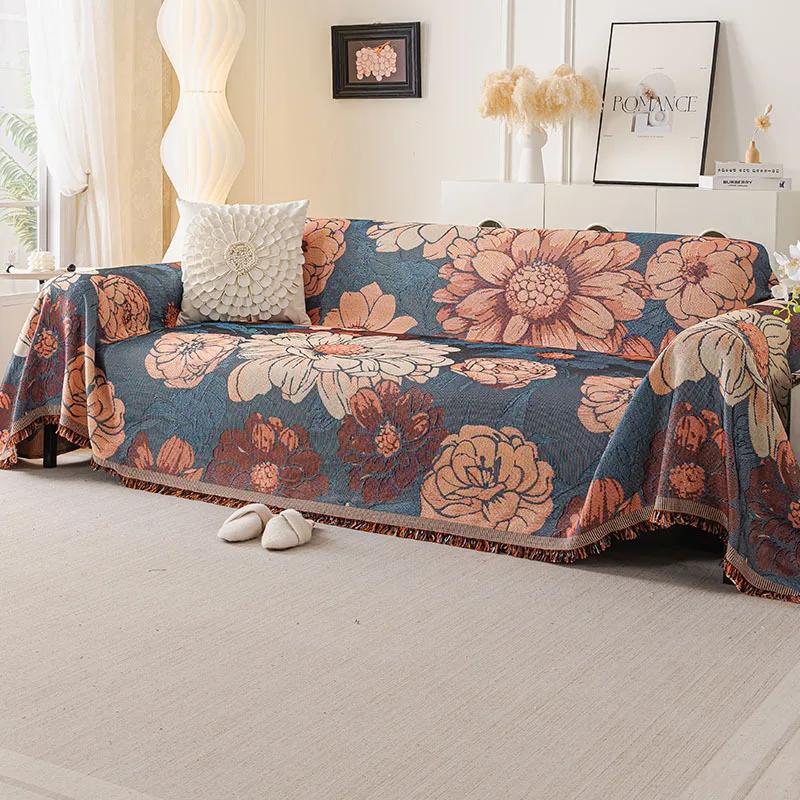 Bohemian Style Sofa Cushions  New Sofa Cushion Season Universal Anti Slip Cat Scratch Living Room Decoration Sofa Cushion