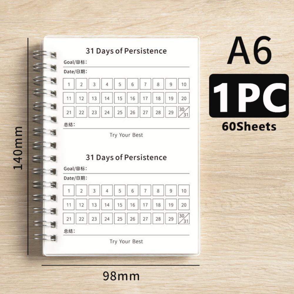 

Self-discipline Check-in Schedule Notepad A6 To Do List Memo Students 31 days-challenge