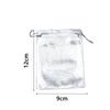 5-10Pcs Silver/Gold Foil Cloth Drawstring Bags Jewelry Gift Bags Candy Beads Bracelet Packing Pouch For Wedding Gift Storage Bag