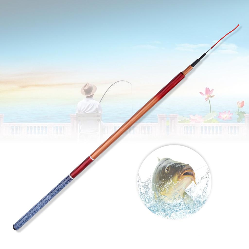 Hand Pole  Hand Glass Steel Pole Portable Telescopic Rod Freshwater Casting Hard Fishing Gear Retractable Hand Pole