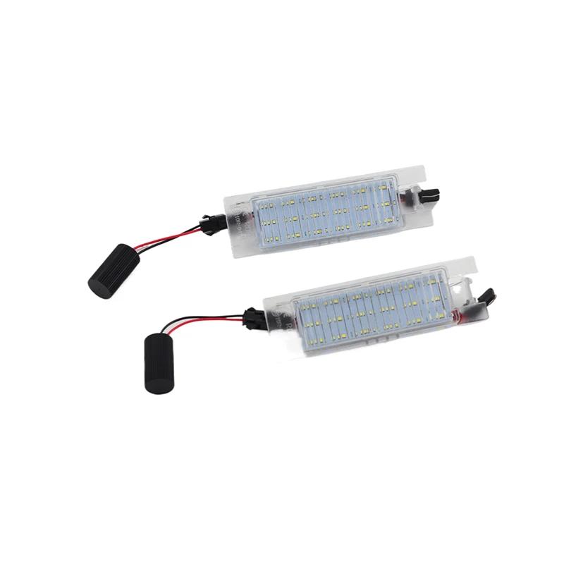 

2Pcs DC12V LED License Number Plate Lamp White For Alfa Romeo 147 156 159 166 Brera Giulietta Type 940 MiTo Romeo GT Spider 939 білий