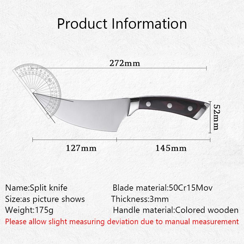 Stainless Steel Kitchen Meat Cleaver Boning Knife Sushi Chef Knife Cooking Cutting