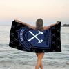 1pc Football Team (61) Beach Towel, Beach and Seaside Swimming Pool Equipment, Fashion Pattern, Rectangular, Travel Essentials