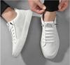 2024 New Shoes for Men Genuine Leather Casual Shoes Flat Skateboard Shoes Summer Breathable Cow Leather Sneaker