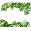 2 Stück Monstera Blätter Wandaufkleber Wasserdicht Abnehmbar Dekorative Aufkleber Für Wohnzimmer Schlafzimmer