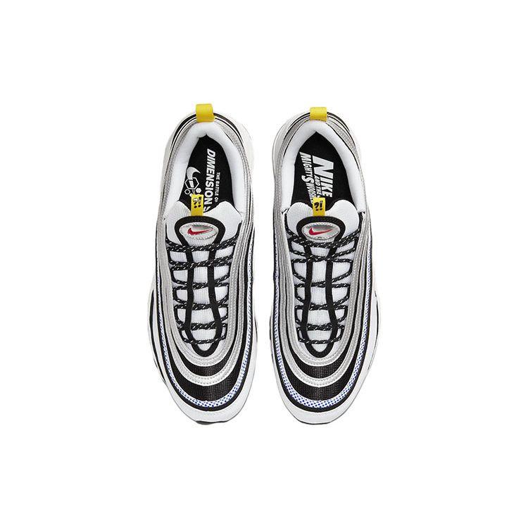 Nike Air Max 97 Mighty Swooshers Unisex Tenisky Biela Čierna Metalická Strieborná DX6057-001