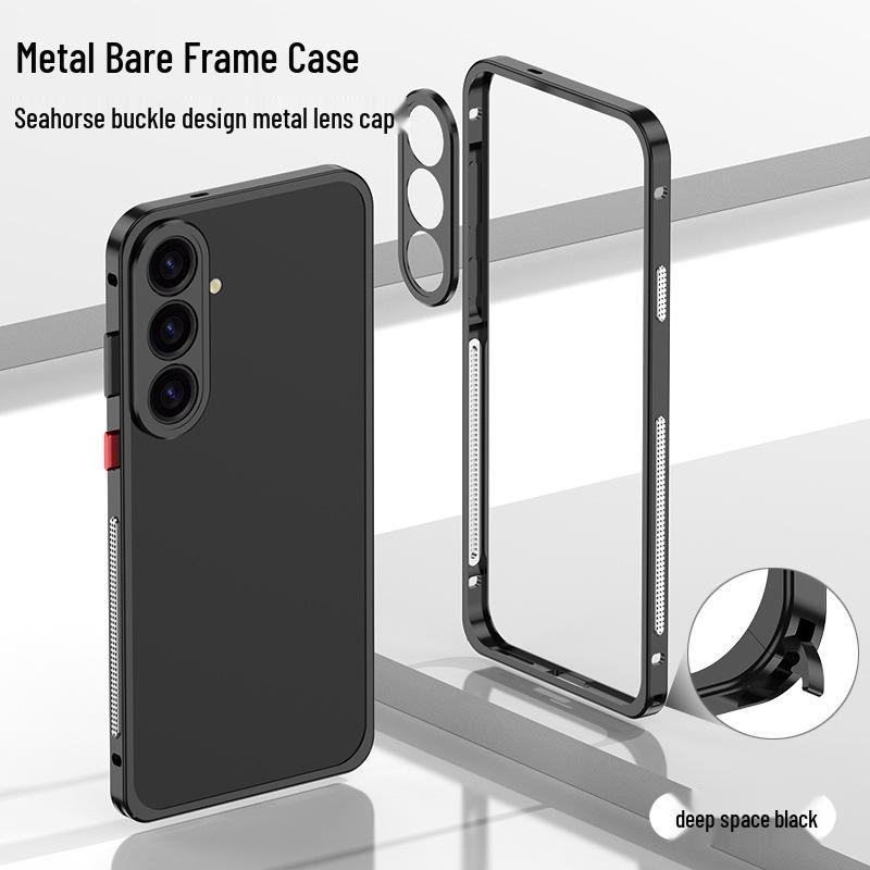 Samsung S26 Ultra Cooling Frame Case with Metal Buckle and Lens for S25U & S24