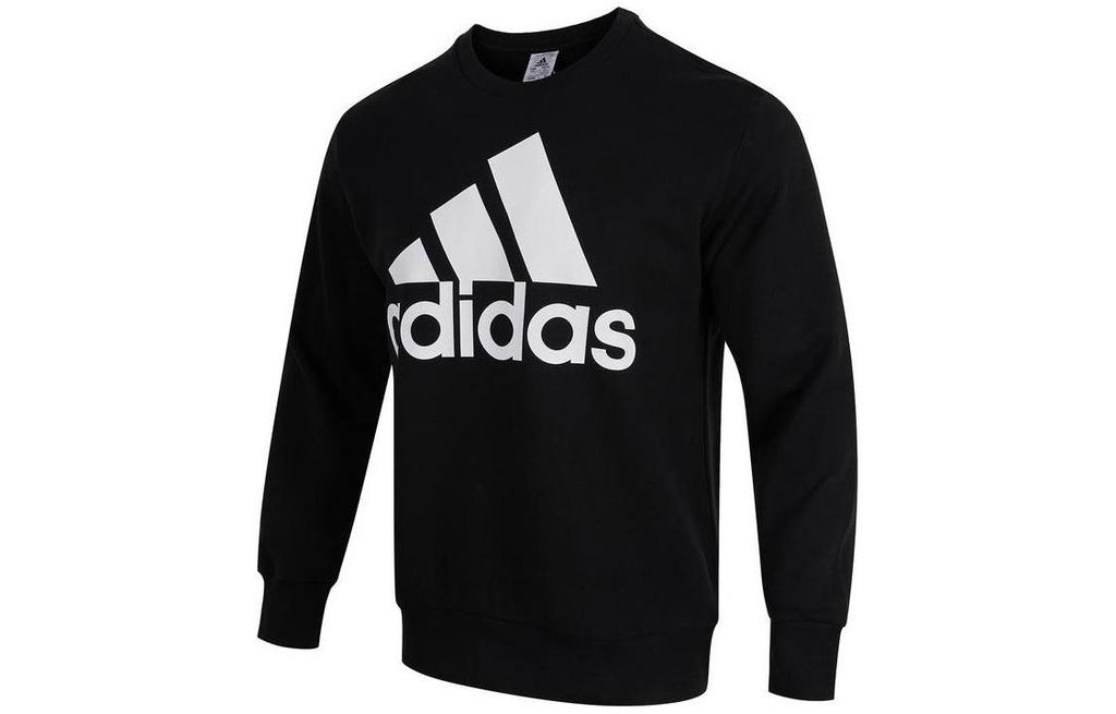 Adidas Sweatshirts Men's Black Crew Neck Thickened Regular IC9324