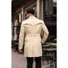 Men's Premium Epaulette Trench Coat Topcoat
