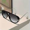 1pc Women's Oversized Retro Glasses with Gradient Lenses & Metal Temples - Fashion Decorative Eyewear for Women Versatile for Casual & Formal Outfits