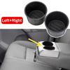 Rear Center Console Cup Holder Insert for Ford F150 2009-2014 Rubber Left Right Side W/Drink Mat Cleaning Liners Car Accessories