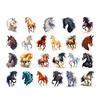 50Pcs/Set Hand-painting Horse Sticker Self-adhesive Waterproof PVC DIY Phone Cover Cup Luggage Skateboard Laptop Scrapbook Graffiti Decal Kit