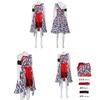 Alice In Wonderland Cosplay Costume For Women With Chiffon Dress Halloween Dress Up