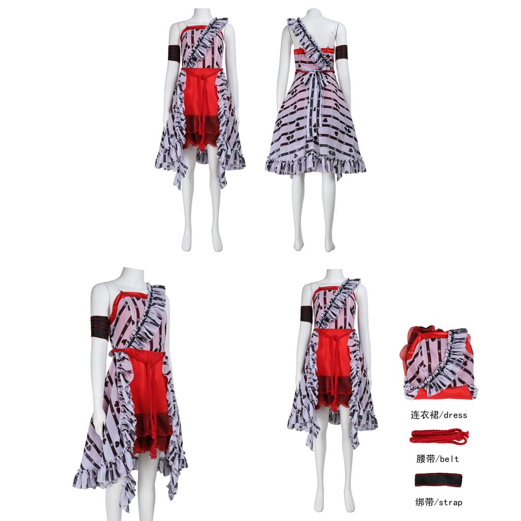Alice In Wonderland Cosplay Costume For Women With Chiffon Dress Halloween Dress Up