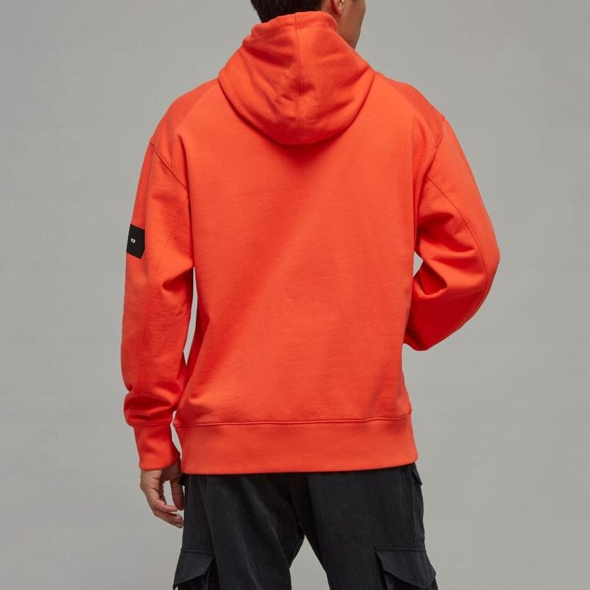 Y-3 Ft Hoodie Solid Color Long Sleeve Hooded Sweatshirt Men Hoodies Orange IB4807