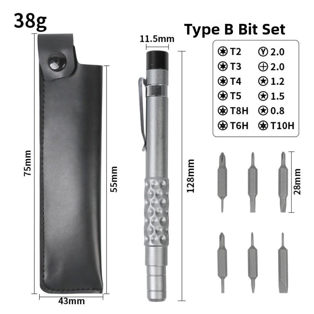 Double-Headed Bit Screwdriver Set 13-in-1 EDC Tools Pen-Style Screwdrivers Business Writing