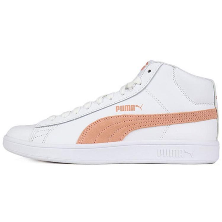 PUMA Smash V2 Mid L  White Pink  Men s 366924-09 EU 37