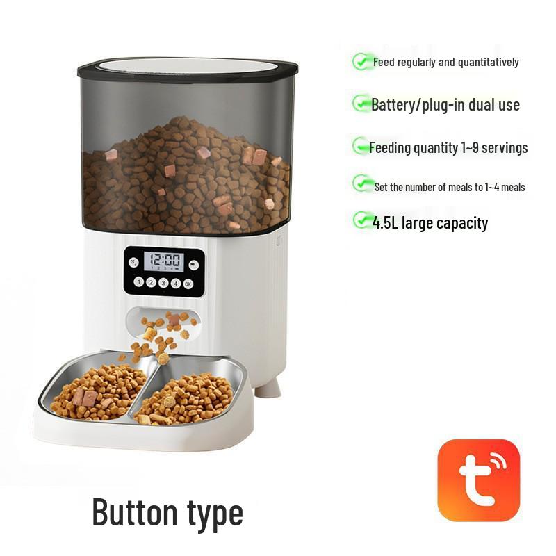Smart Remote Pet Feeder with Timed & Quantitative Feeding