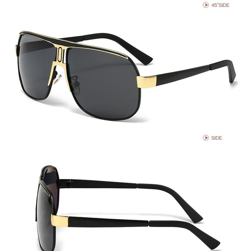 Premium Retro Oversize Style Polarized Glasses, for Men Women Casual Business Outdoor Sports Party Vacation Travel Driving Fishing Supply Photo Prop