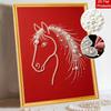 5D DIY Pearl Diamond Painting Kit Elegant Horse Full Drill Embroidery Mosaic Art Home Wall Decor Gift