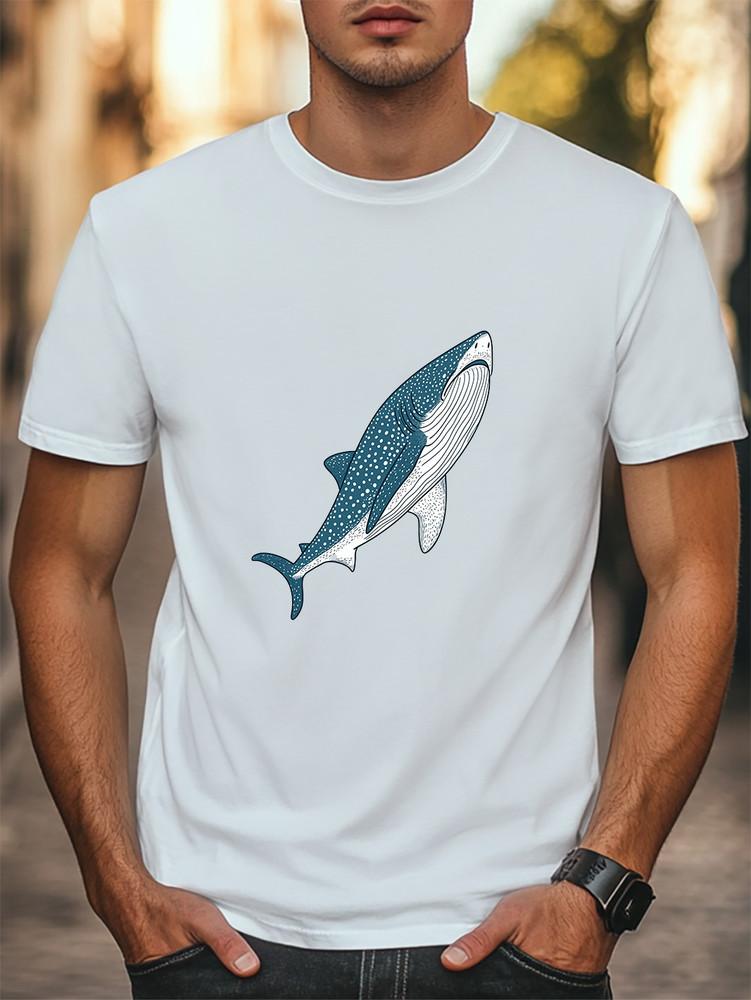 Blue Whale Graphic Unisex T-Shirt Women Men Trendy Tee Casual T-shirt Unisex T-Shirt XL