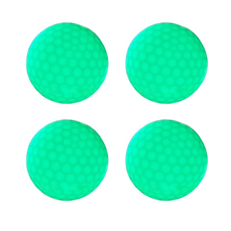 4Pieces Glow Golf Balls for Night Sports Tournament Glowing In The Dark Golf Ball Long Lasting Bright Luminous Balls