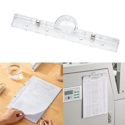 Long Paper Clamp Clear Acrylics Magnetic Clip File Holder Clip Document Organizers Clamp for Paper File Poster Photo