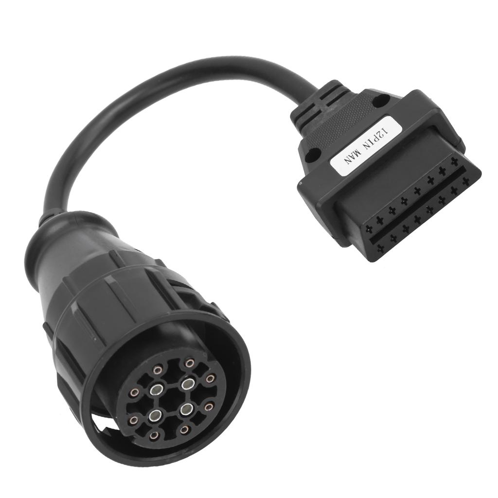 OBD2 adaptér 12pin MAN na 16pin nákladní vozidlo diagnostický prodlužovací kabel náhrada za DELPHI