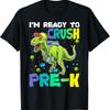 I_m Ready To Crush Pre K Dinosaur Back School T Shirt - Men's Summer Cotton Graphic Tee