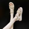 Maternity Sandals Women's Summer 2025 New Platform Fairy Wind Gentle Lady Pearl Super Fire Roman Shoes