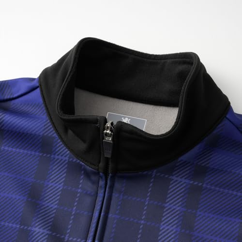 Kapelmuur Cycling Jacket (5-15°C), Thermo Jacket, Tartan Check, Navy, WXL