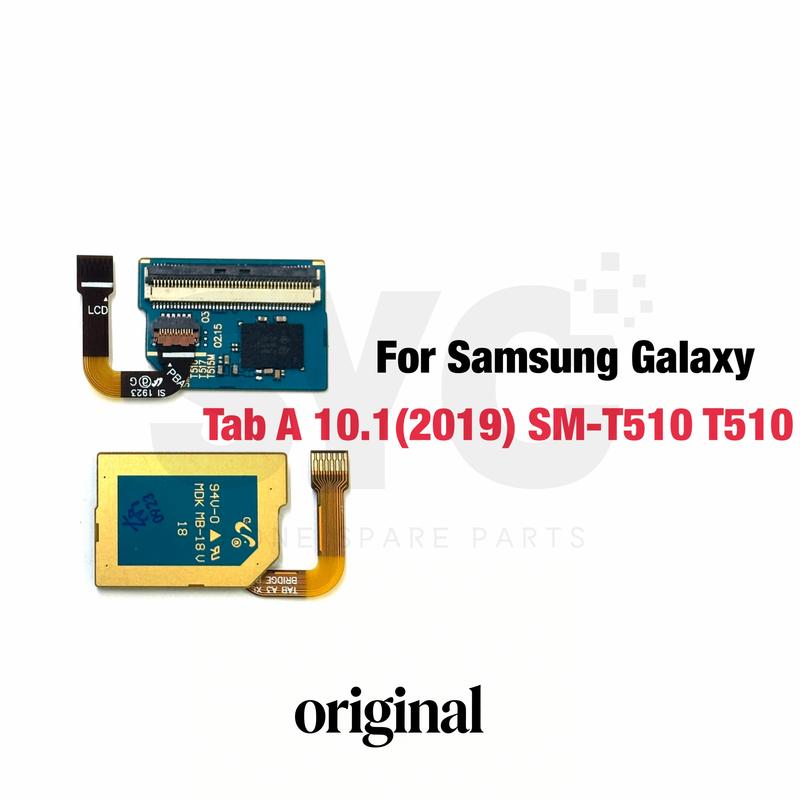 Original LCD Display Touchscreen Panel Anschlussplatine Flexkabel für Samsung Tab A 10.1 2019 T510 T515 Ersatz T510 T515 black