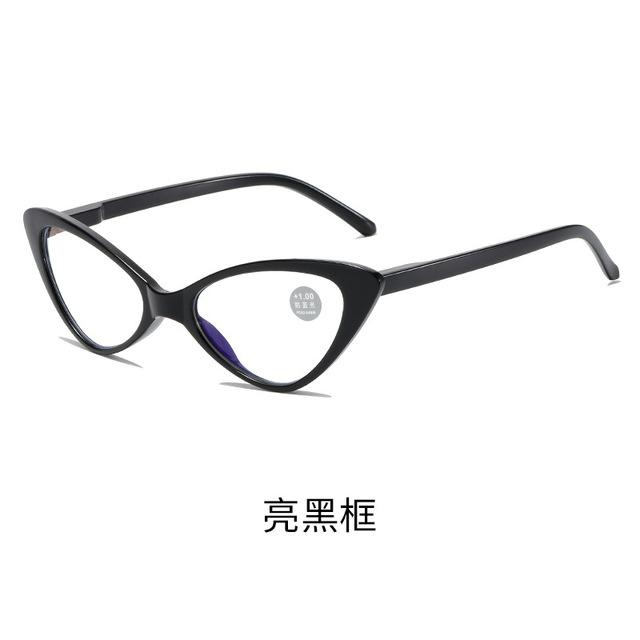 

Classic Cat Eye Reading Glasses Women Anti Blue Light Computer Presbyopic Eyeglasses Hyperopia Glasses Diopter +1.0 to +4.0 +100