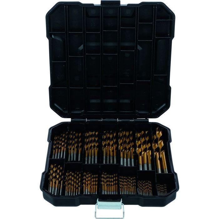 Jeu de forets hélicoïdaux HSS, 92 pièces