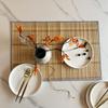 Anti-Slip Woven Oval Placemat Natural Table Mat Lightweight Dining Pad  Dining Decor