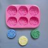 6 Holes Handmade Soap Silicone Mold Various Aromatherapy Candle Molds DIY Handmade Baking Cake Chocolate Ice Mold