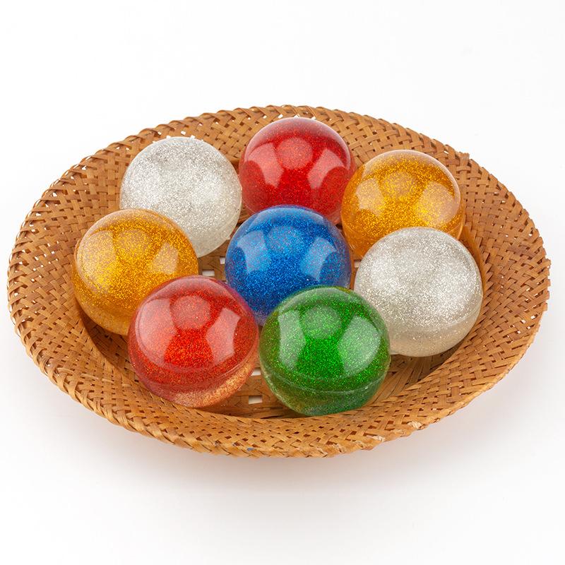 1Pcs Big 55Mm Bouncy Balls For Kids Party Favor Basketball Glitter Marbleized Balle Rebondissante Juguetes Divertidos Para Niños